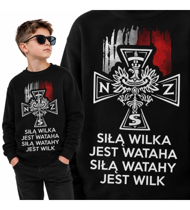 Bluza dziecięca Patriotyczna SIŁĄ WILKA 2